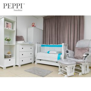 Lenjerie pătuț 5 piese Star Blue PeppiBambini – siguranță, eleganță și confort pentru bebelușul tău